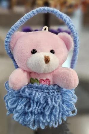 crochet taddy bear basket